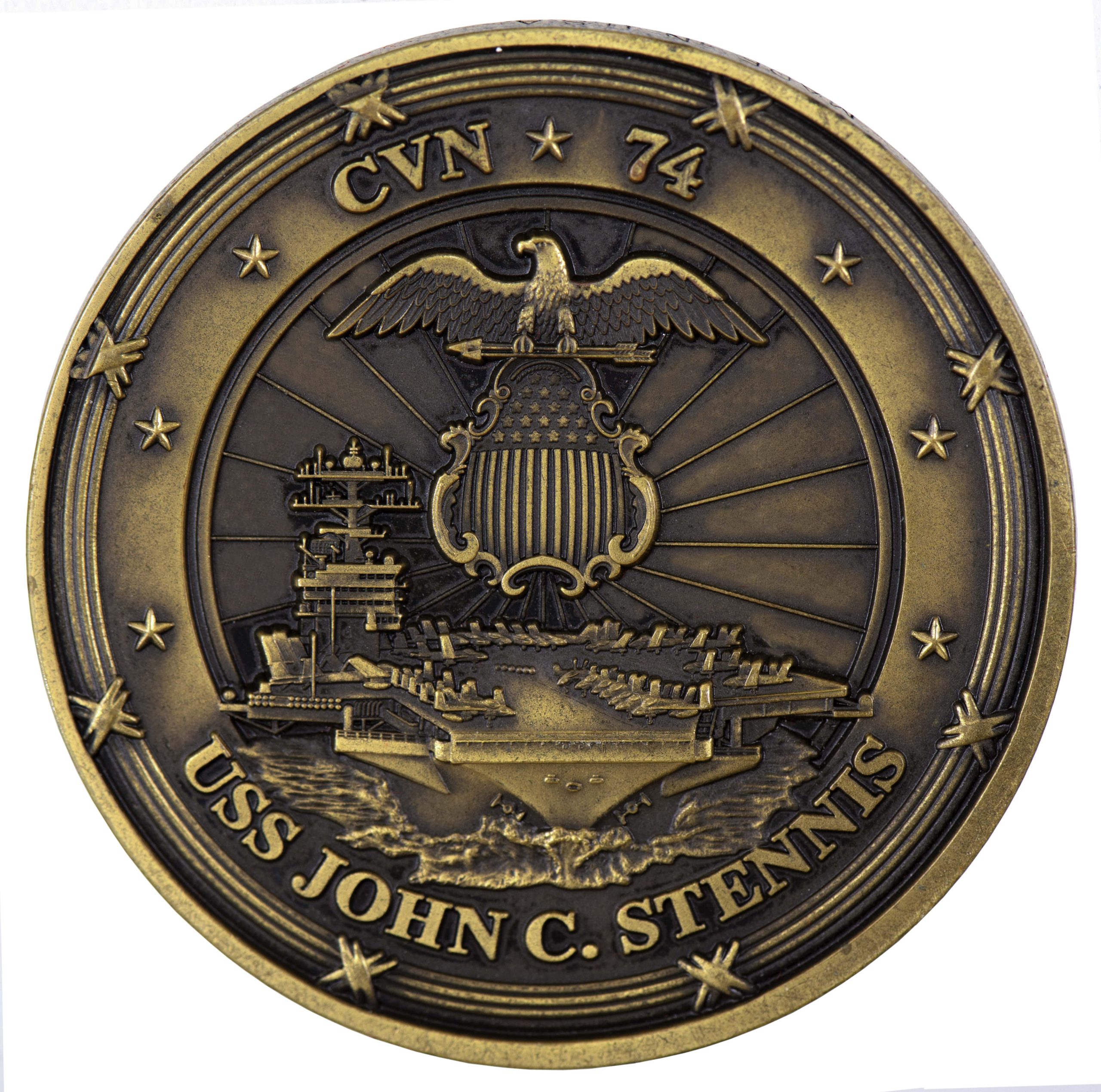 challenge coin close up